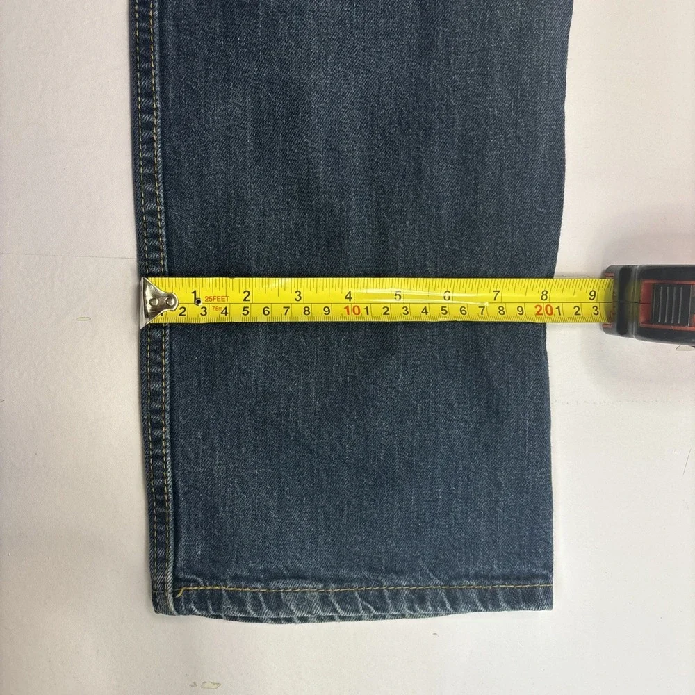 Levi's 514 Denim Jeans Men's 32x31‎ Blue Dark Wash Straight Leg Stretch Pockets